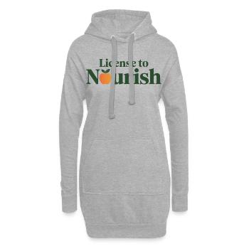 LICENCE POUR NOURRIR Diététiste Expert - Sweat-shirt à capuche long Femme - gris chiné - Devant