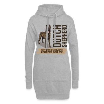Berger hollandais - Dutchie - Sweat-shirt à capuche long Femme - gris chiné - Devant