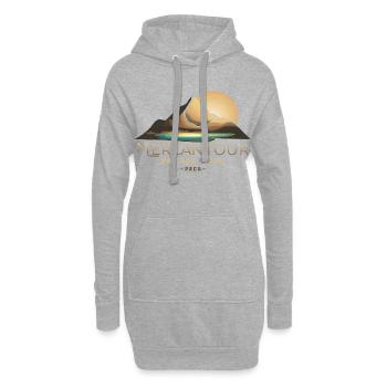 Nationalpark Mercantour Südalpen Tal - Hoodie-Kleid - Grau meliert - Vorne