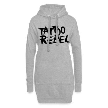 Tattoo Rebel black - Hoodie-Kleid - Grau meliert - Vorne