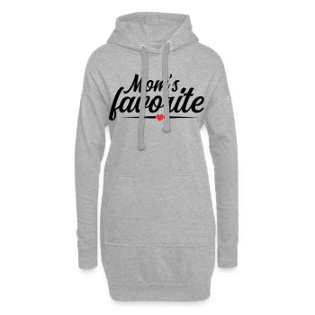 Lieblingssohn des Herzens - Mama's Stolz - Hoodie-Kleid - Grau meliert - Vorne