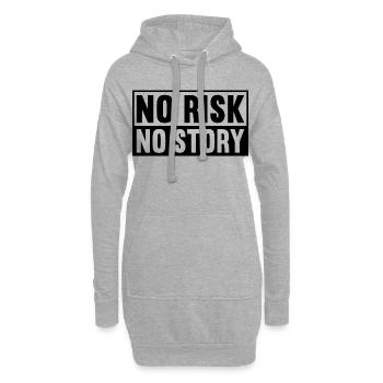 Pas de risque, pas d’histoire - Sweat-shirt à capuche long Femme - gris chiné - Devant