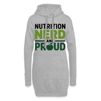 Je fais en sorte que la nourriture fasse du sens Diététicienne professionnelle - Sweat-shirt à capuche long Femme - gris chiné - Devant