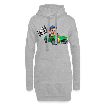 WELTMEISTER FAHRER – Baby & Kinder - Hoodie-Kleid - Grau meliert - Vorne