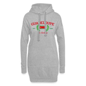 Guadeloupe - France - Frankreich - Karibik - Hoodie-Kleid - Grau meliert - Vorne