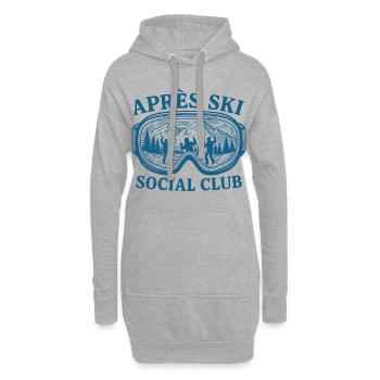 Apres Ski Social Club - Hoodie-Kleid - Grau meliert - Vorne