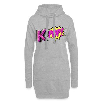 Kpop! - Hoodie-Kleid - Grau meliert - Vorne