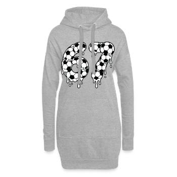 Tropping Soccer 67 Graffiti Six Seven - Hoodie-Kleid - Grau meliert - Vorne