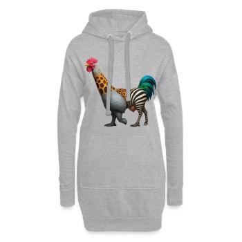 ZINNEKE DU SUD - Bellegique - Sweat-shirt à capuche long Femme - gris chiné - Devant