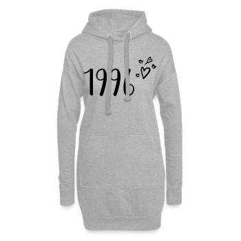 1996 - Hoodie-Kleid - Grau meliert - Vorne