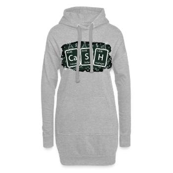 Cash Chemie Elemente Finance Money Investment - Hoodie-Kleid - Grau meliert - Vorne