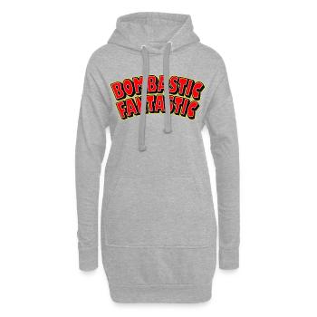 Bombastic Fantastique - Sweat-shirt à capuche long Femme - gris chiné - Devant