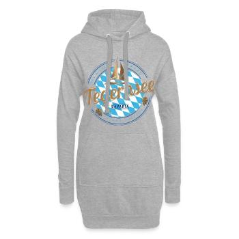 Tegernsee Bayern Deutschland Segelschiff Souvenir - Hoodie-Kleid - Grau meliert - Vorne