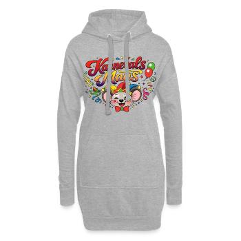 Costume de la souris de carnaval - Sweat-shirt à capuche long Femme - gris chiné - Devant