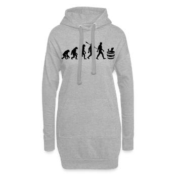 Evolution - Eisbader - Winterbaden - Eisbaden - Hoodie-Kleid - Grau meliert - Vorne