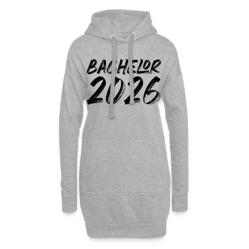 Bachelor 2026 - Hoodie-Kleid - Grau meliert - Vorne
