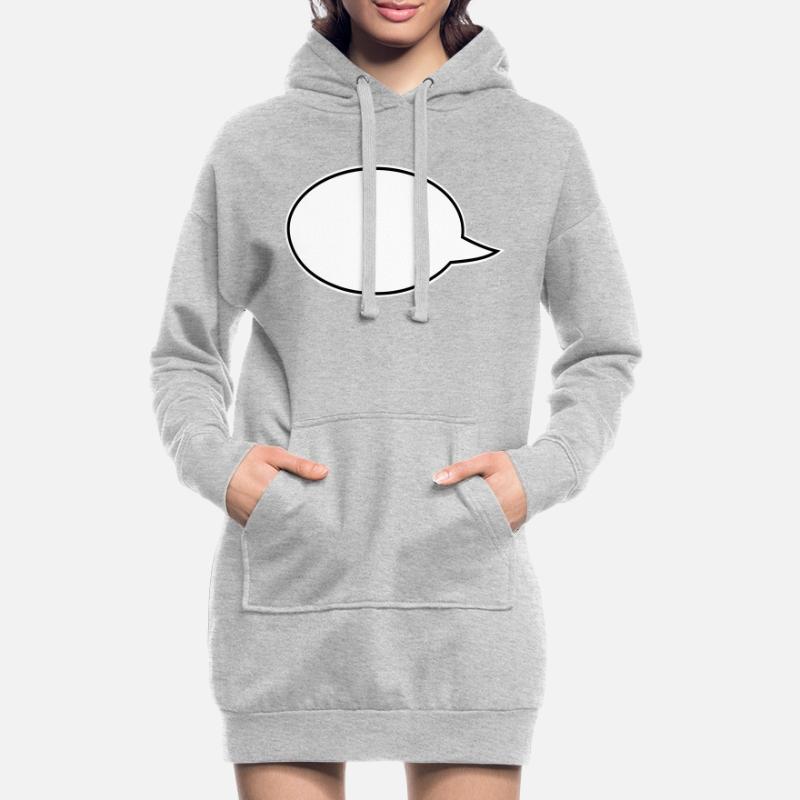 Speech Bubbles Comic Links Hoodie Dress