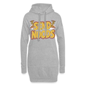 Ramen Send Noods Loves Japanese Food Ramen Chef - Hoodie-Kleid - Grau meliert - Vorne