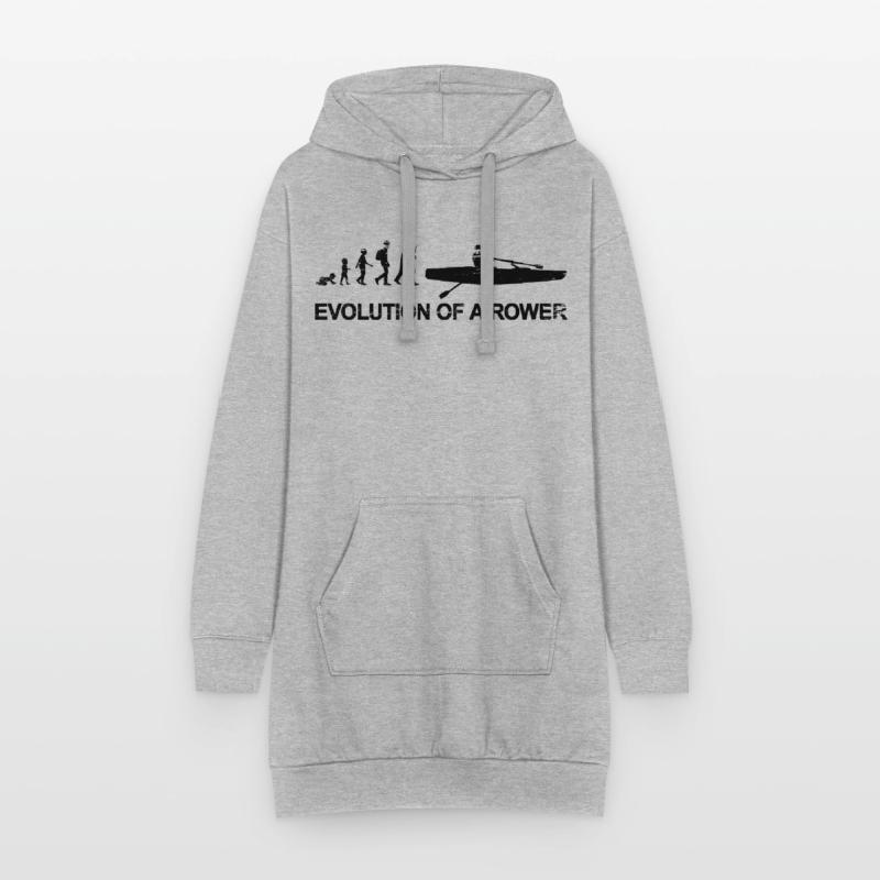Rower Evolution Hoodie Dress