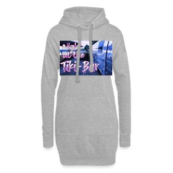 Night at the Tiki Bar - Hoodie-Kleid - Grau meliert - Vorne