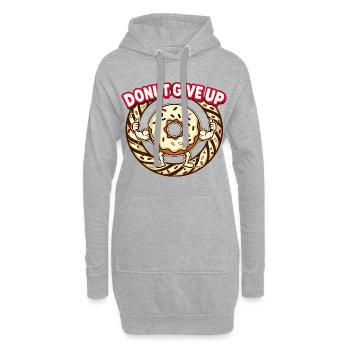 Donut Abandonne – Donut Motivationnel - Sweat-shirt à capuche long Femme - gris chiné - Devant