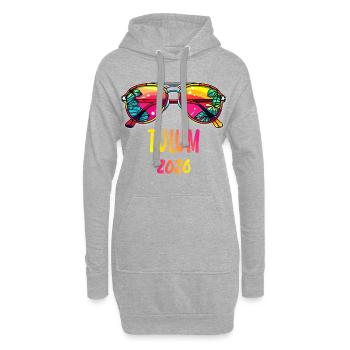 Lunettes de soleil Tulum 2026 Tropics - Sweat-shirt à capuche long Femme - gris chiné - Devant