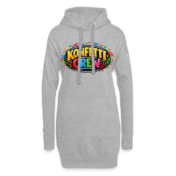 Cadeau drôle de la fête foraine de l’équipe de confettis - Sweat-shirt à capuche long Femme - gris chiné - Devant