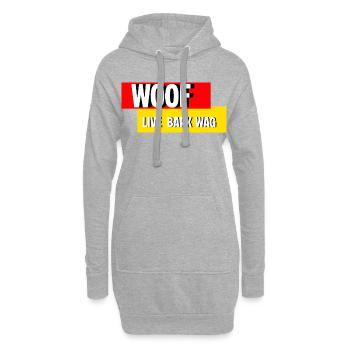Wuff - Hoodie-Kleid - Grau meliert - Vorne