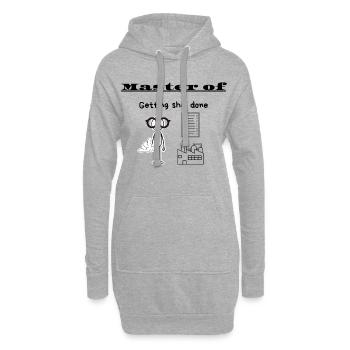 Maître de la réussite des choses - Sweat-shirt à capuche long Femme - gris chiné - Devant