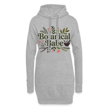 Clinique professionnelle de l’herboriste botanique - Sweat-shirt à capuche long Femme - gris chiné - Devant