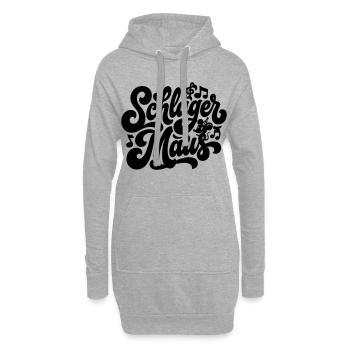 Schlager Maus - Schlagermaus - Schlagermusik - Hoodie-Kleid - Grau meliert - Vorne