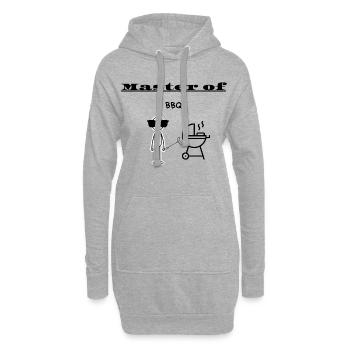 Master of BBQ - Hoodie Dress - heather grey - Front