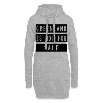 Greenland Is Not For Sale T-shirt - Hoodie-Kleid - Grau meliert - Vorne
