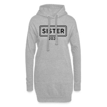 Annonce de la Grande Sœur 2026 - Sweat-shirt à capuche long Femme - gris chiné - Devant