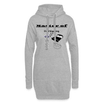 Maître du Sommeil Excessif - Sweat-shirt à capuche long Femme - gris chiné - Devant