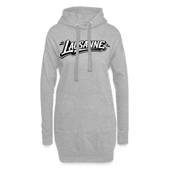 Lausanne vintage - Hoodie-Kleid - Grau meliert - Vorne