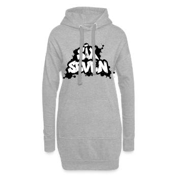 Six Seven Graffiti - Hoodie-Kleid - Grau meliert - Vorne