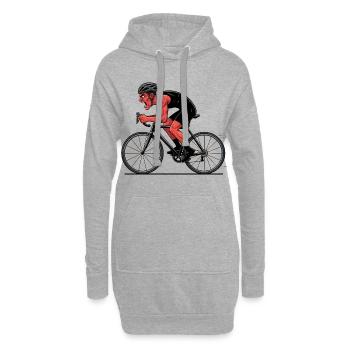 Vélo de route Vélo Vélo Sport Vélo VTT - Sweat-shirt à capuche long Femme - gris chiné - Devant