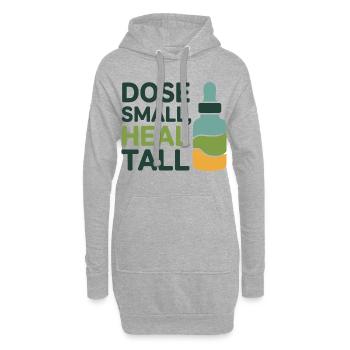 Homöopathie-Dosierung Small Heal Tall Professional - Hoodie-Kleid - Grau meliert - Vorne