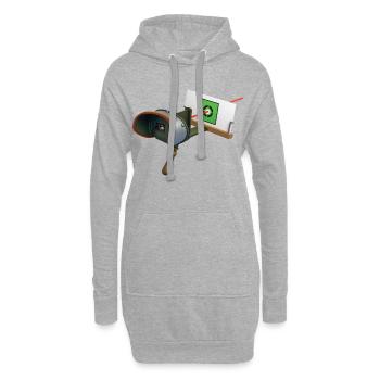 STEREOSCOPE – Geek & Science-Fiction - Hoodie-Kleid - Grau meliert - Vorne