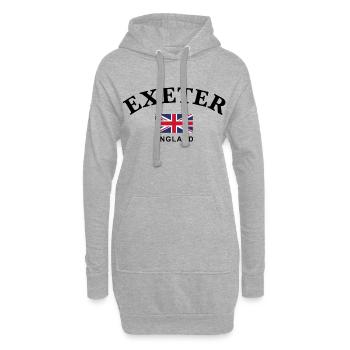 Exeter, England - Hoodie Dress - heather grey - Front