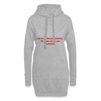 Carnaval de remplacement de costume pour masques humains - Sweat-shirt à capuche long Femme - gris chiné - Devant