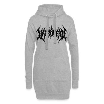 introvert - Hoodie Dress - heather grey - Front