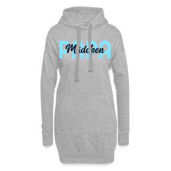 Fête des pères, Papa fille - Sweat-shirt à capuche long Femme - gris chiné - Devant