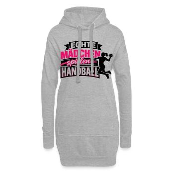handball mädchen geburtstag geschenkidee - Hoodie-Kleid - Grau meliert - Vorne