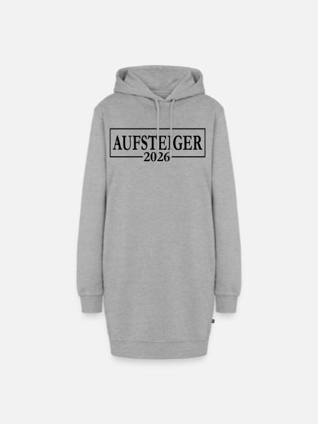 Aufsteiger 2026 Aufstieg - Hoodie-Kleid - Grau meliert