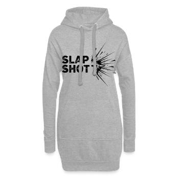 Eishockey Puck Action Schlittschuh Hockey Sport - Hoodie-Kleid - Grau meliert - Vorne