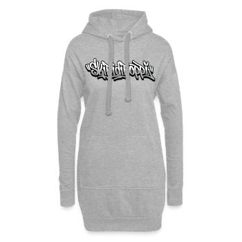 Scripts de graffiti Skibidiboppi - Sweat-shirt à capuche long Femme - gris chiné - Devant