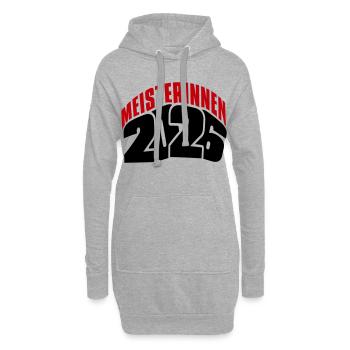 Meisterin 2026 Meisterinnen - Hoodie-Kleid - Grau meliert - Vorne