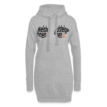 Meisterinnen und Aufsteigerinnen 2026 - Hoodie-Kleid - Grau meliert - Vorne